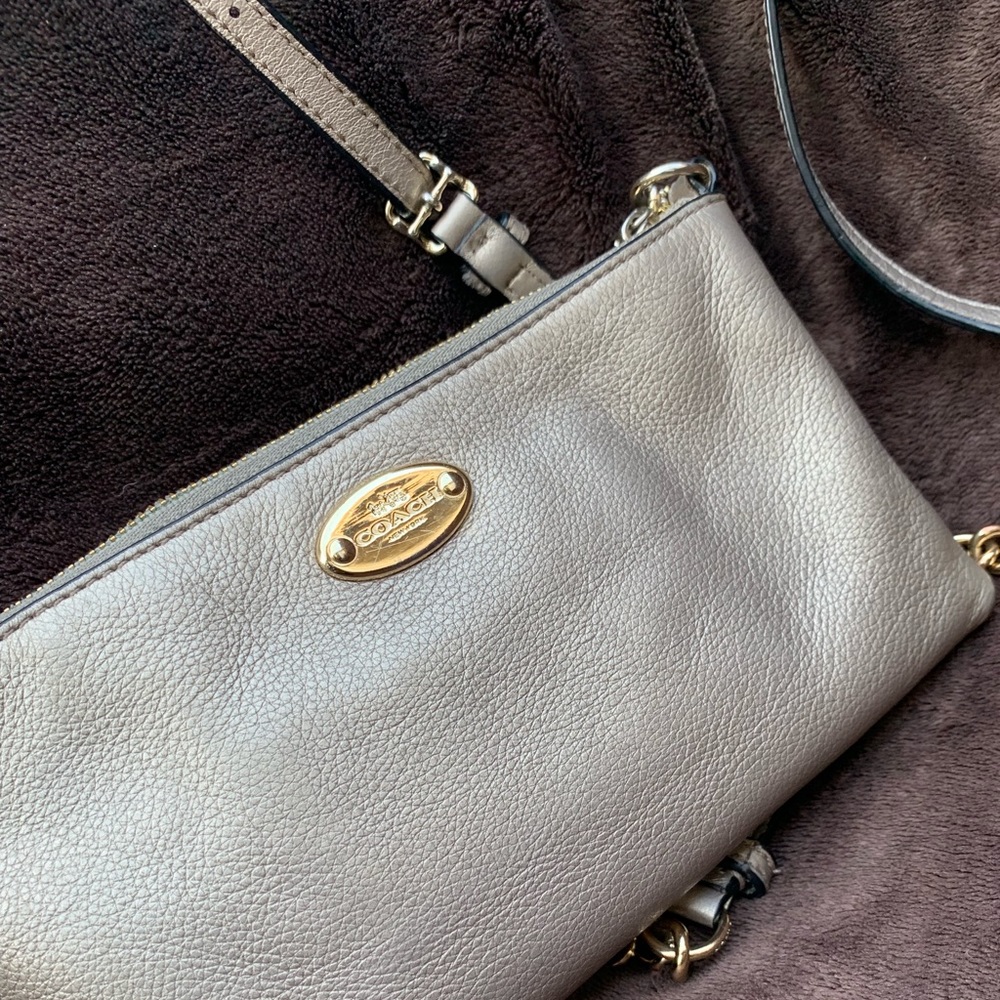 Coach silver cross body